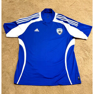 Israel Adidas Soccer Jersey Mens 2008 Home Jersey Blue Mens XL